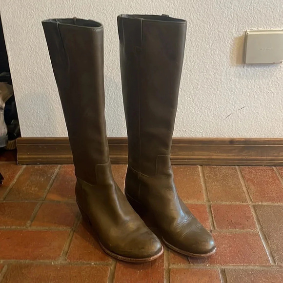 Olive Green Cole Haan Boots 8 - Picture 7 of 9